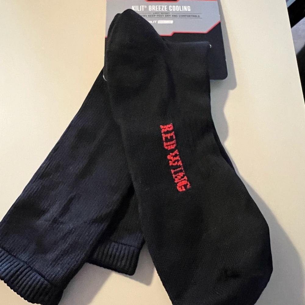 Red Wing Shoes Black Athletic Socks